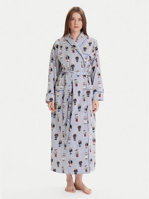 Szlafrok damski casualowy w nadruki Polo Ralph Lauren ze sklepu: MODIVO w kategorii: Szlafroki damskie - zdjęcie WP-EBWP-BKLVO-LN0_0000305797544