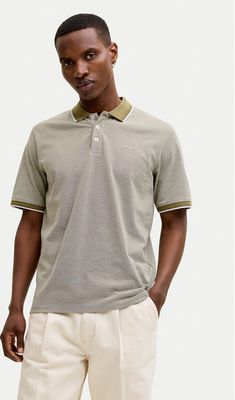 T-shirt męski w stylu klasycznym Jack & Jones ze sklepu: MODIVO w kategorii: T-shirty męskie - zdjęcie WP-EBWP-BKLVO-LN0_0000305821027