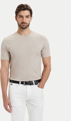 BOSS - T-shirt męski casual na wiosnę ze sklepu: MODIVO w kategorii: T-shirty męskie - zdjęcie WP-EBWP-BKLVO-LN0_0000305857941