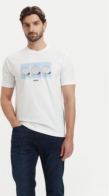 T-shirt męski na lato BOSS ze sklepu: MODIVO w kategorii: T-shirty męskie - zdjęcie WP-EBWP-BKLVO-LN0_0000305863416