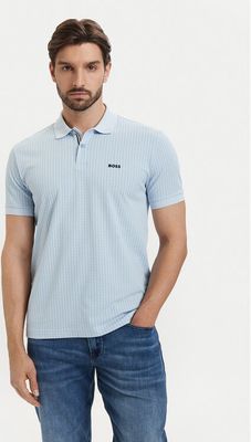 T-shirt męski na lato BOSS ze sklepu: MODIVO w kategorii: T-shirty męskie - zdjęcie WP-EBWP-BKLVO-LN0_0000305863430