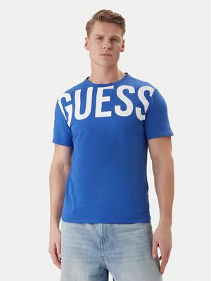 T-shirt męski na wiosnę Guess ze sklepu: MODIVO w kategorii: T-shirty męskie - zdjęcie WP-EBWP-BKLVO-LN0_0000305881946