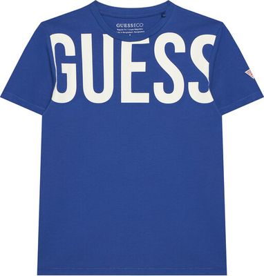 Guess - T-shirt chłopięce na lato ze sklepu: MODIVO w kategorii: T-shirty chłopięce - zdjęcie WP-EBWP-BKLVO-LN0_0000305887948