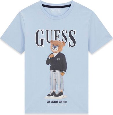T-shirt chłopięce letni Guess ze sklepu: MODIVO w kategorii: T-shirty chłopięce - zdjęcie WP-EBWP-BKLVO-LN0_0000305887955