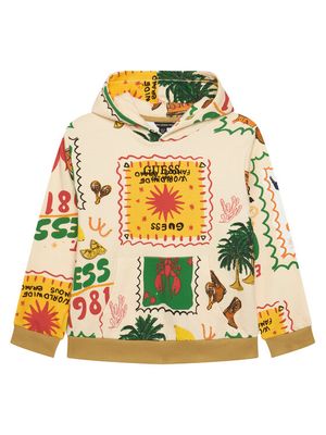 Bluza chłopięca w stylu młodzieżowym Guess ze sklepu: MODIVO w kategorii: Bluzy chłopięce - zdjęcie WP-EBWP-BKLVO-LN0_0000305888297