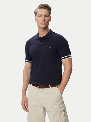 T-shirt męski casualowy Guess ze sklepu: MODIVO w kategorii: T-shirty męskie - zdjęcie WP-EBWP-BKLVO-LN0_0000305890764