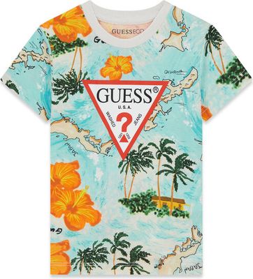 Guess - T-shirt chłopięce młodzieżowy ze sklepu: MODIVO w kategorii: T-shirty chłopięce - zdjęcie WP-EBWP-BKLVO-LN0_0000305891402