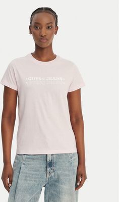 Bluzka damska młodzieżowa Guess Jeans ze sklepu: MODIVO w kategorii: Bluzki damskie - zdjęcie WP-EBWP-BKLVO-LN0_0000305898685