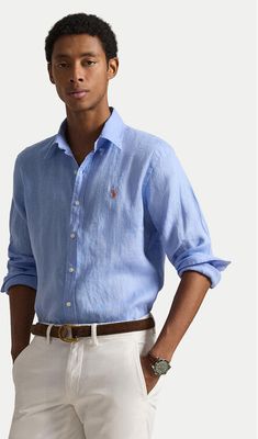 Koszula męska Polo Ralph Lauren ze sklepu: MODIVO w kategorii: Koszule męskie - zdjęcie WP-EBWP-BKLVO-LN0_0000305913609