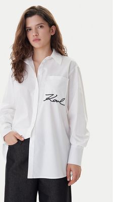 Koszula damska elegancka wiosenna Karl Lagerfeld ze sklepu: MODIVO w kategorii: Koszule damskie - zdjęcie WP-EBWP-BKLVO-LN0_0000305917201