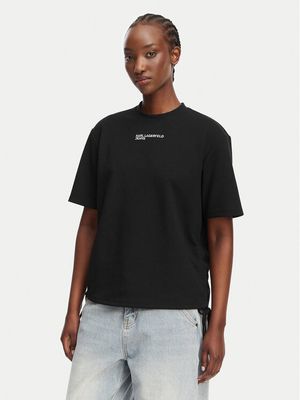 Bluzka damska zimowa Karl Lagerfeld Jeans ze sklepu: MODIVO w kategorii: Bluzki damskie - zdjęcie WP-EBWP-BKLVO-LN0_0000305917799