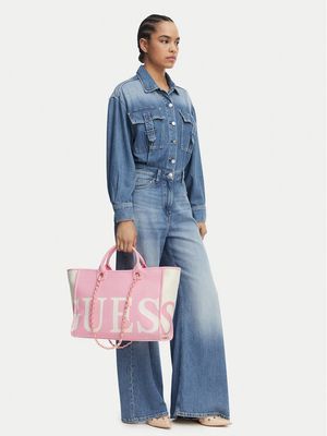 Guess - Shopper bag wakacyjna ze sklepu: MODIVO w kategorii: Torby Shopper bag - zdjęcie WP-EBWP-BKLVO-LN0_0000305932112
