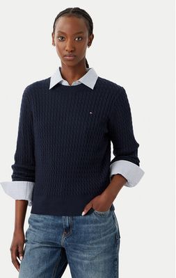 Sweter damski na zimę Tommy Hilfiger ze sklepu: MODIVO w kategorii: Swetry damskie - zdjęcie WP-EBWP-BKLVO-LN0_0000305943194