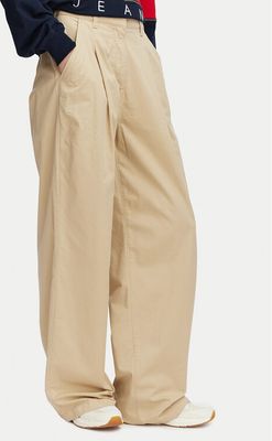 Spodnie damskie wiosenne Tommy Jeans ze sklepu: MODIVO w kategorii: Spodnie damskie - zdjęcie WP-EBWP-BKLVO-LN0_0000305946355
