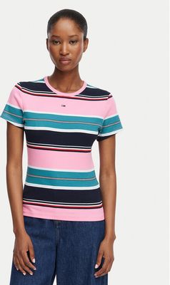 Bluzka damska letnia Tommy Jeans ze sklepu: MODIVO w kategorii: Bluzki damskie - zdjęcie WP-EBWP-BKLVO-LN0_0000305948458