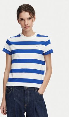 Bluzka damska Tommy Jeans ze sklepu: MODIVO w kategorii: Bluzki damskie - zdjęcie WP-EBWP-BKLVO-LN0_0000305948939