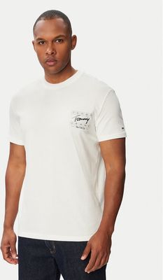 Tommy Jeans - T-shirt męski casual ze sklepu: MODIVO w kategorii: T-shirty męskie - zdjęcie WP-EBWP-BKLVO-LN0_0000305953445