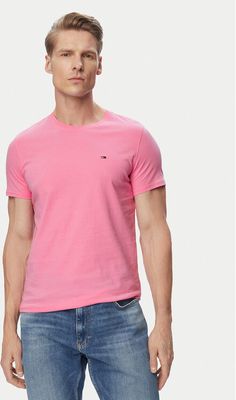 T-shirt męski casual Tommy Jeans ze sklepu: MODIVO w kategorii: T-shirty męskie - zdjęcie WP-EBWP-BKLVO-LN0_0000305953902