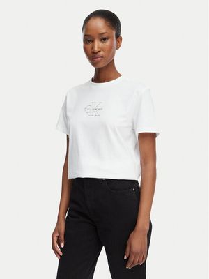 Bluzka damska na lato Calvin Klein Jeans ze sklepu: MODIVO w kategorii: Bluzki damskie - zdjęcie WP-EBWP-BKLVO-LN0_0000305957436