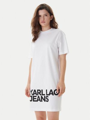 Karl Lagerfeld Jeans - Sukienka casual ze sklepu: MODIVO w kategorii: Sukienki - zdjęcie WP-EBWP-BKLVO-LN0_0000305965547