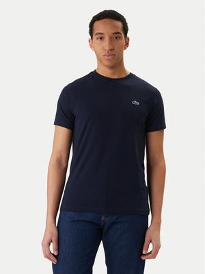 T-shirt męski elegancki Lacoste ze sklepu: MODIVO w kategorii: T-shirty męskie - zdjęcie WP-EBWP-BKLVO-LN0_0000305967091