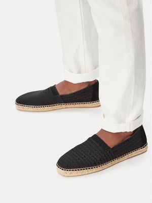 Espadryle męskie elegancki Emporio Armani ze sklepu: MODIVO w kategorii: Espadryle męskie - zdjęcie WP-EBWP-BKLVO-LN0_0000305972286