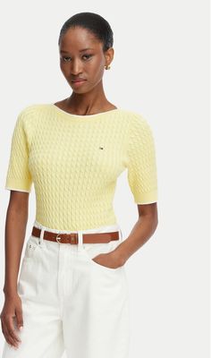 Sweter damski Tommy Hilfiger ze sklepu: MODIVO w kategorii: Swetry damskie - zdjęcie WP-EBWP-BKLVO-LN0_0000305977724