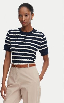 Sweter damski elegancki Tommy Hilfiger ze sklepu: MODIVO w kategorii: Swetry damskie - zdjęcie WP-EBWP-BKLVO-LN0_0000305978066