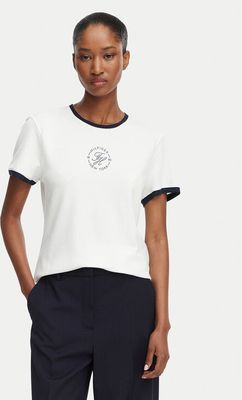 Bluzka damska elegancka Tommy Hilfiger ze sklepu: MODIVO w kategorii: Bluzki damskie - zdjęcie WP-EBWP-BKLVO-LN0_0000305978080