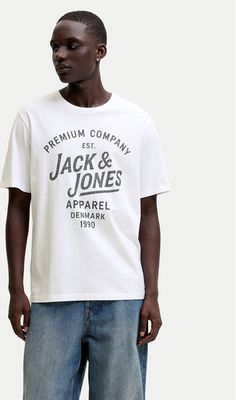 T-shirt męski Jack & Jones ze sklepu: MODIVO w kategorii: T-shirty męskie - zdjęcie WP-EBWP-BKLVO-LN0_0000305992642