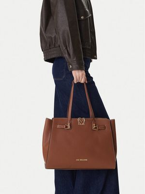 Shopper bag casual Love Moschino ze sklepu: MODIVO w kategorii: Torby Shopper bag - zdjęcie WP-EBWP-BKLVO-LN0_0000305996572