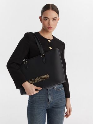 Shopper bag elegancka Love Moschino ze sklepu: MODIVO w kategorii: Torby Shopper bag - zdjęcie WP-EBWP-BKLVO-LN0_0000305996718