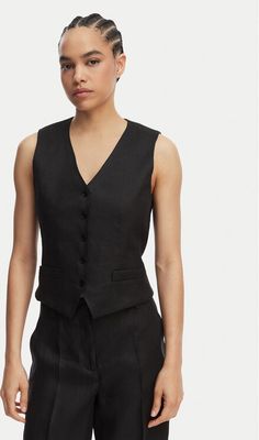 Kamizelka damska casual jesienna Weekend Max Mara ze sklepu: MODIVO w kategorii: Kamizelki damskie - zdjęcie WP-EBWP-BKLVO-LN0_0000306000490