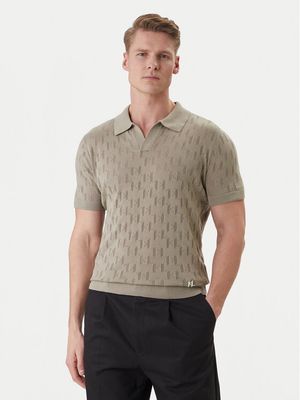 T-shirt męski w stylu klasycznym Karl Lagerfeld ze sklepu: MODIVO w kategorii: T-shirty męskie - zdjęcie WP-EBWP-BKLVO-LN0_0000306023338
