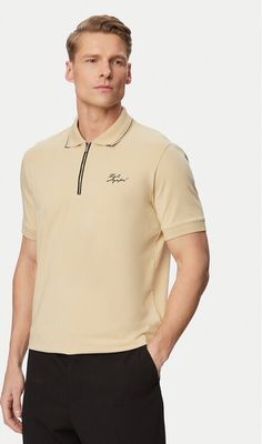 Karl Lagerfeld - T-shirt męski na jesień ze sklepu: MODIVO w kategorii: T-shirty męskie - zdjęcie WP-EBWP-BKLVO-LN0_0000306024236