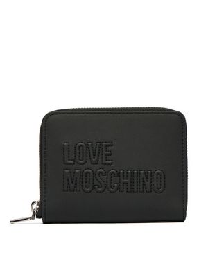 Portfel damski elegancki Love Moschino ze sklepu: MODIVO w kategorii: Portfele damskie - zdjęcie WP-EBWP-BKLVO-LN0_0000306070288