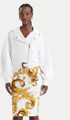 Kurtka damska na wiosnę Versace Jeans Couture ze sklepu: MODIVO w kategorii: Kurtki damskie - zdjęcie WP-EBWP-BKLVO-LN0_0000306073012