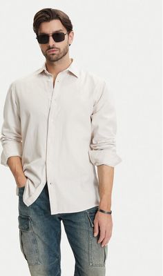 Koszula męska casual G-Star Raw ze sklepu: MODIVO w kategorii: Koszule męskie - zdjęcie WP-EBWP-BKLVO-LN0_0000306073869