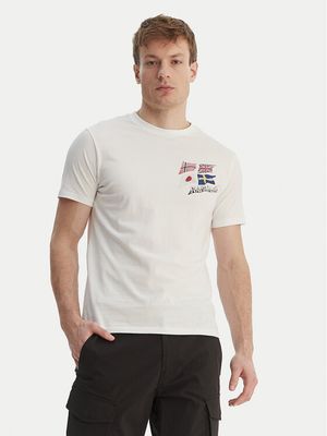 T-shirt męski Napapijri ze sklepu: MODIVO w kategorii: T-shirty męskie - zdjęcie WP-EBWP-BKLVO-LN0_0000306076624