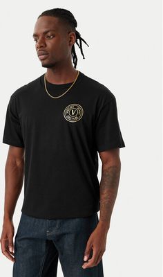 T-shirt męski na lato Versace Jeans Couture ze sklepu: MODIVO w kategorii: T-shirty męskie - zdjęcie WP-EBWP-BKLVO-LN0_0000306084278