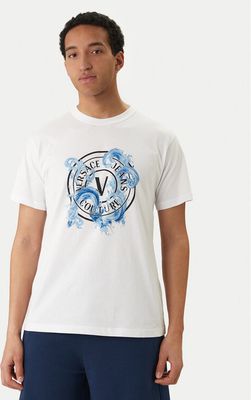 T-shirt męski klasyczny Versace Jeans Couture ze sklepu: MODIVO w kategorii: T-shirty męskie - zdjęcie WP-EBWP-BKLVO-LN0_0000306084292
