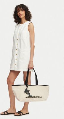 Shopper bag na wakacje Karl Lagerfeld ze sklepu: MODIVO w kategorii: Torby Shopper bag - zdjęcie WP-EBWP-BKLVO-LN0_0000306085756