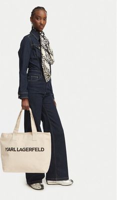 Shopper bag wakacyjna elegancka Karl Lagerfeld ze sklepu: MODIVO w kategorii: Torby Shopper bag - zdjęcie WP-EBWP-BKLVO-LN0_0000306086081