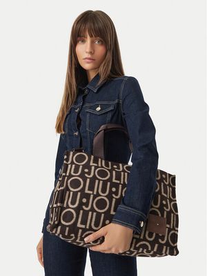 Shopper bag Liu Jo ze sklepu: MODIVO w kategorii: Torby Shopper bag - zdjęcie WP-EBWP-BKLVO-LN0_0000306101449