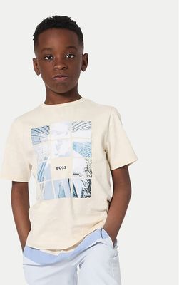 T-shirt chłopięce BOSS ze sklepu: MODIVO w kategorii: T-shirty chłopięce - zdjęcie WP-EBWP-BKLVO-LN0_0000306110748