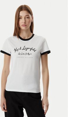 Bluzka damska wiosenna Karl Lagerfeld ze sklepu: MODIVO w kategorii: Bluzki damskie - zdjęcie WP-EBWP-BKLVO-LN0_0000306125315
