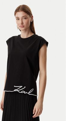 Karl Lagerfeld - Bluzka damska ze sklepu: MODIVO w kategorii: Bluzki damskie - zdjęcie WP-EBWP-BKLVO-LN0_0000306125629