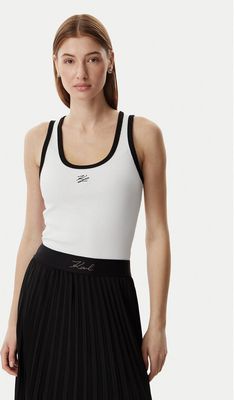 Bluzka damska na lato casualowa Karl Lagerfeld ze sklepu: MODIVO w kategorii: Bluzki damskie - zdjęcie WP-EBWP-BKLVO-LN0_0000306125643