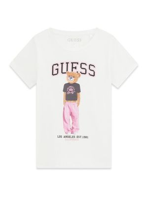 Bluzka dziewczęca na lato Guess Kids ze sklepu: MODIVO w kategorii: Bluzki dziewczęce - zdjęcie WP-EBWP-BKLVO-LN0_0000306140981