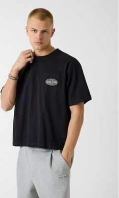 T-shirt męski casualowy Guess ze sklepu: MODIVO w kategorii: T-shirty męskie - zdjęcie WP-EBWP-BKLVO-LN0_0000306142602